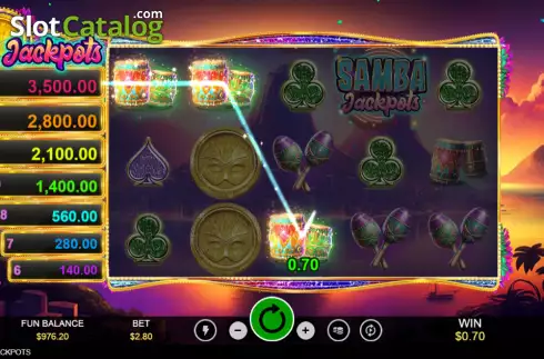 Οθόνη4. Samba Jackpots Κουλοχέρης