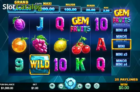 Οθόνη2. Gem Fruits Κουλοχέρης