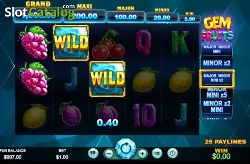 Οθόνη3. Gem Fruits Κουλοχέρης