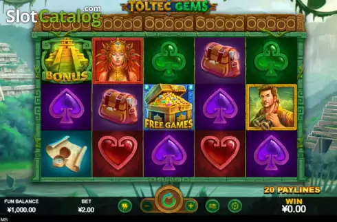 Οθόνη2. Toltec Gems Κουλοχέρης