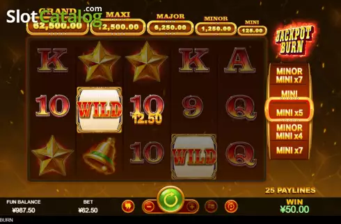 Οθόνη3. Jackpot Burn Κουλοχέρης