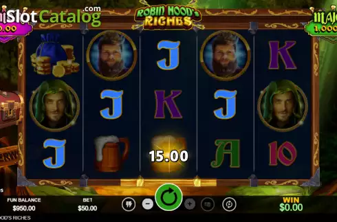 Οθόνη3. Robin Hood's Riches Κουλοχέρης 