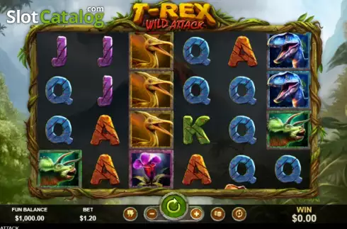 Οθόνη2. T-Rex Wild Attack Κουλοχέρης