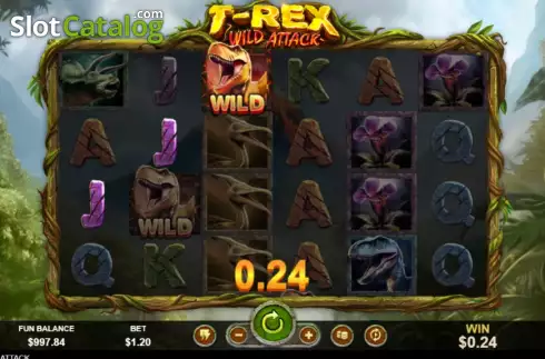 Οθόνη3. T-Rex Wild Attack Κουλοχέρης