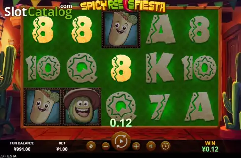 Οθόνη3. Spicy Reels Fiesta Κουλοχέρης 