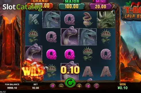 Οθόνη3. T-Rex Lava Blitz Κουλοχέρης