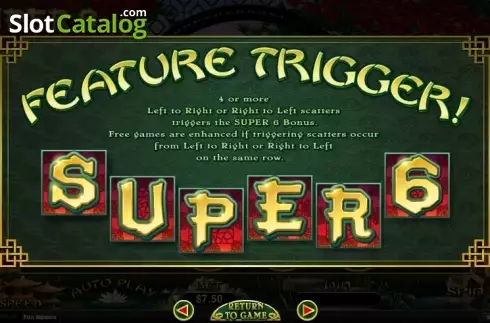 Οθόνη5. Super 6 (RTG) Κουλοχέρης