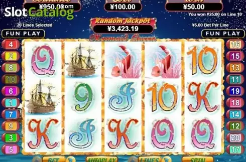 Οθόνη3. Mermaid Queen (RTG) Κουλοχέρης