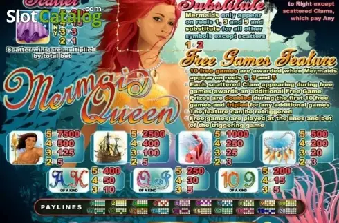 Οθόνη4. Mermaid Queen (RTG) Κουλοχέρης