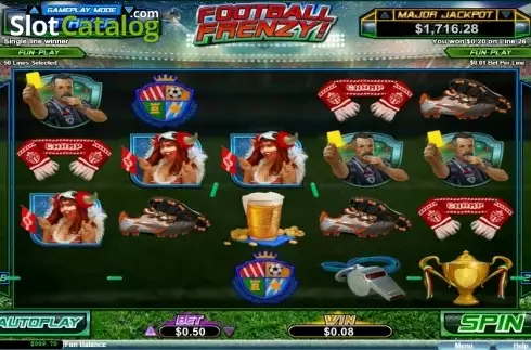 Οθόνη3. Football Frenzy (RTG) Κουλοχέρης