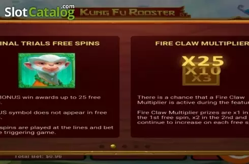 Οθόνη7. Kung Fu Rooster Κουλοχέρης