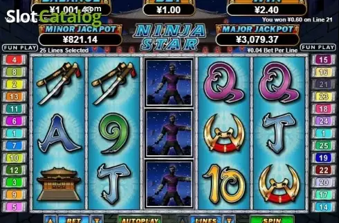 Οθόνη3. Ninja Star Κουλοχέρης 
