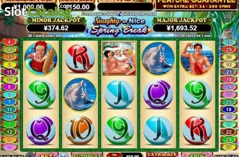 Οθόνη2. Naughty or Nice Spring Break Κουλοχέρης 