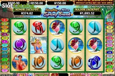 Οθόνη3. Naughty or Nice Spring Break Κουλοχέρης 