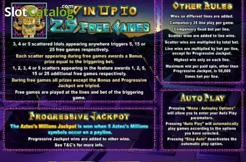 Οθόνη5. Aztecs Million Κουλοχέρης 