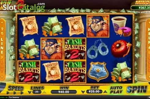 Οθόνη3. Cash Bandits 2 Κουλοχέρης 
