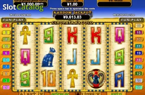 Οθόνη2. Cleopatras Gold (RTG) Κουλοχέρης