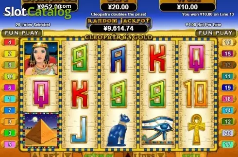 Οθόνη3. Cleopatras Gold (RTG) Κουλοχέρης