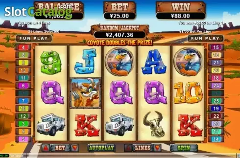 Οθόνη3. Coyote Cash Κουλοχέρης