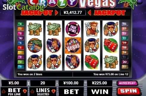 Οθόνη3. Crazy Vegas Κουλοχέρης 