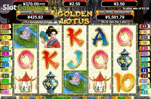 Οθόνη3. Golden Lotus (RTG) Κουλοχέρης