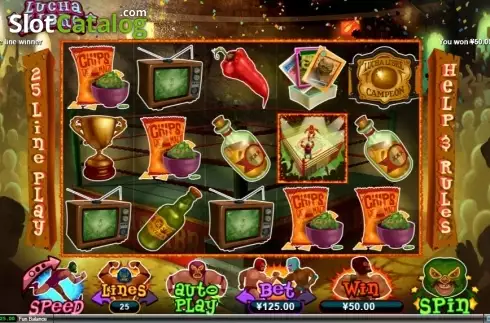 Οθόνη3. Lucha Libre (RTG) Κουλοχέρης