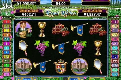 Οθόνη2. Regal Riches (RTG) Κουλοχέρης