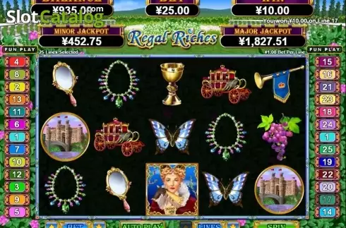 Οθόνη3. Regal Riches (RTG) Κουλοχέρης