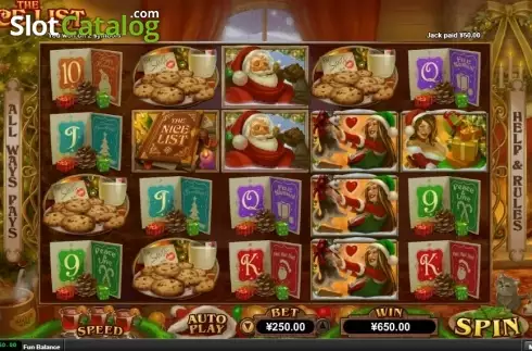 Οθόνη3. The Nice List Κουλοχέρης