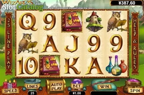 Οθόνη2. Wild Wizards (RTG) Κουλοχέρης