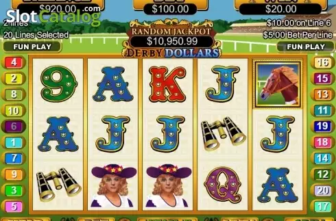 Οθόνη3. Derby Dollars Κουλοχέρης