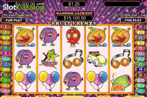 Οθόνη2. Fruit Frenzy Κουλοχέρης