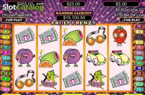 Οθόνη3. Fruit Frenzy Κουλοχέρης