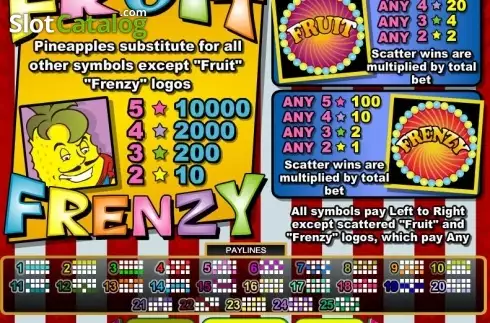 Οθόνη5. Fruit Frenzy Κουλοχέρης