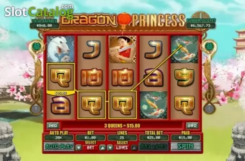 Οθόνη3. Dragon Princess (RTG) Κουλοχέρης
