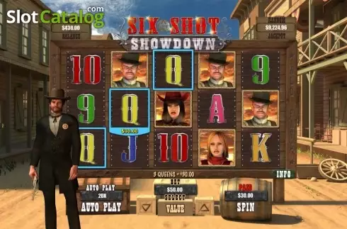 Οθόνη3. Six Shot Showdown Κουλοχέρης