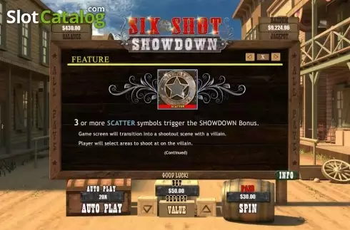 Οθόνη7. Six Shot Showdown Κουλοχέρης