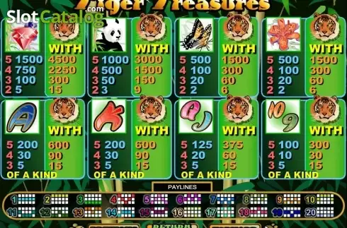 Οθόνη4. Tiger Treasures Κουλοχέρης