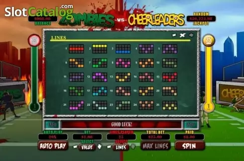 Οθόνη5. Zombies vs Cheerleaders Κουλοχέρης 