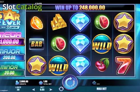 Οθόνη3. Star Fever Link and Win Κουλοχέρης