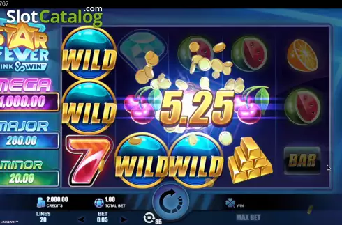 Οθόνη5. Star Fever Link and Win Κουλοχέρης