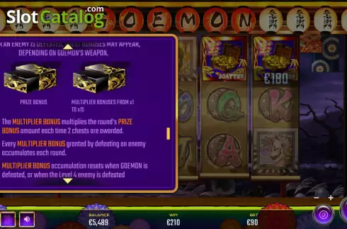 Οθόνη7. Ninja Hero Goemon Κουλοχέρης