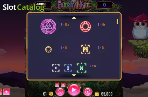 Οθόνη5. Fantasy Night Κουλοχέρης