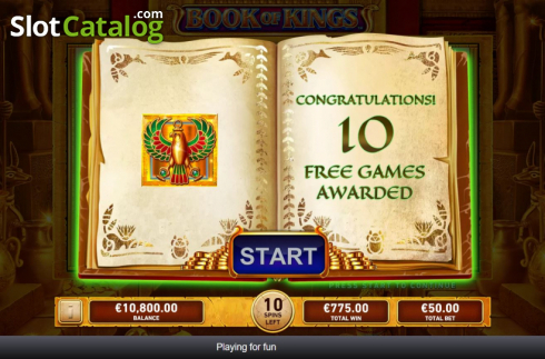 Οθόνη6. Book Of Kings (Rarestone Gaming) Κουλοχέρης
