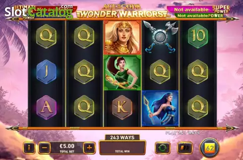 Οθόνη3. Age Of The Gods Wonder Warriors Κουλοχέρης