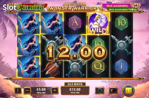 Οθόνη5. Age Of The Gods Wonder Warriors Κουλοχέρης