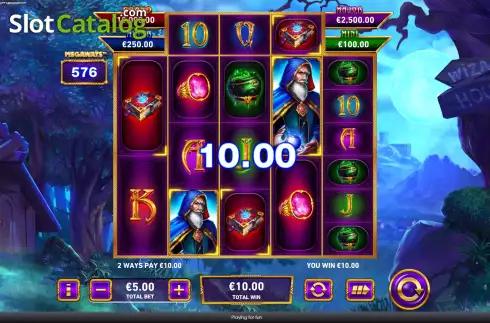 Οθόνη5. Blue Wizard Megaways Κουλοχέρης