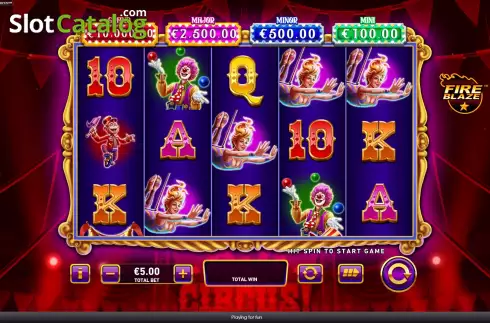 Οθόνη2. Mega Fire Blaze Big Circus Κουλοχέρης 