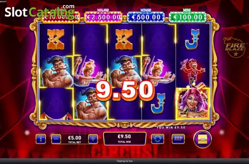 Οθόνη3. Mega Fire Blaze Big Circus Κουλοχέρης 
