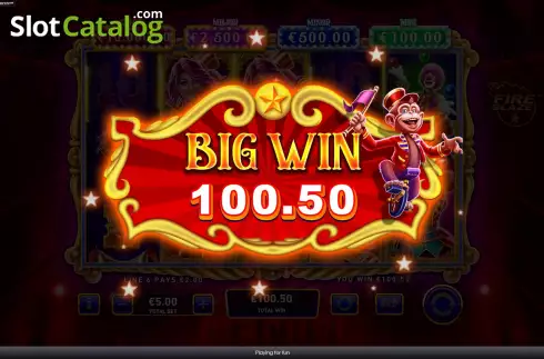 Οθόνη5. Mega Fire Blaze Big Circus Κουλοχέρης 